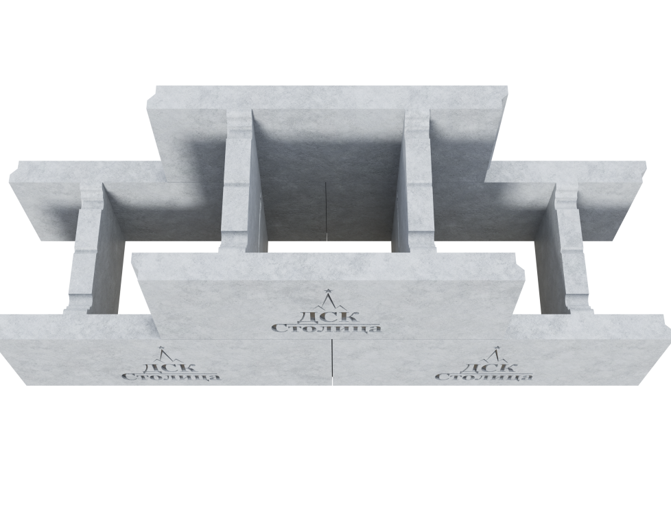 Бетонная несъемная опалубка БФ 500х300х200x40мм